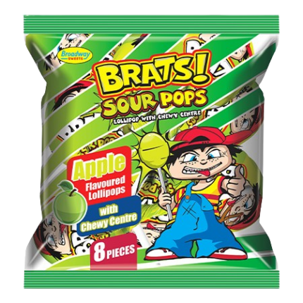 Brats Sour Pops 3D Bag_Apple